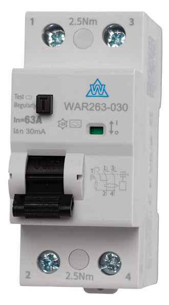 2 Pole Type A RCD – 100A High Immunity