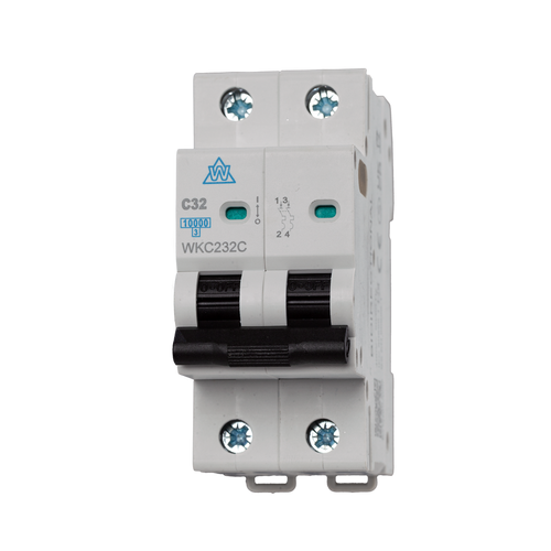 6A 2 Pole 10kA MCB – B Curve (WKC206B)