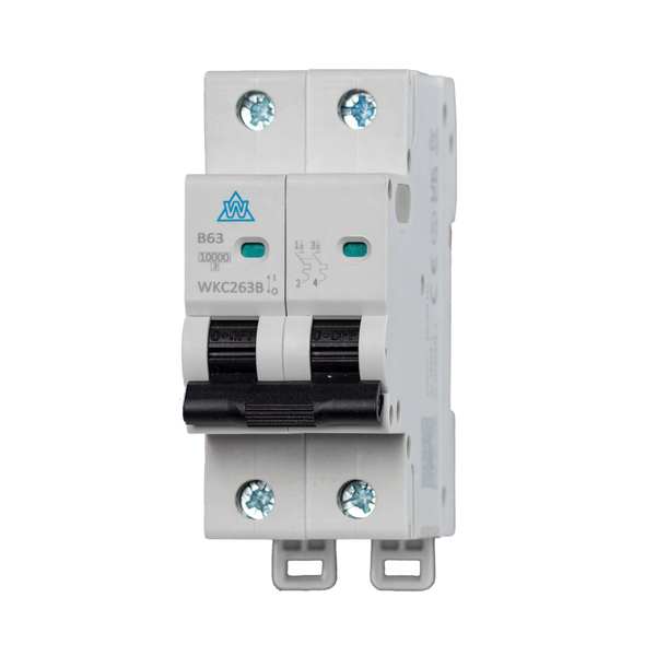 6A 2 Pole 10kA MCB – B Curve (WKC206B)