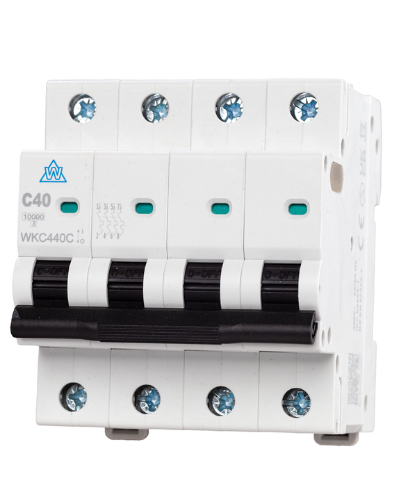 6A 4 Pole 10kA MCB B Curve – WKC406B 6A 4 Pole 10kA MCB B Curve – WKC406B