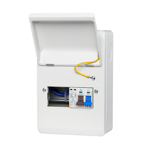 WME 6 Module Surge Protected Metal Enclosure – 100A Main Switch + SPD (WME06/SP)