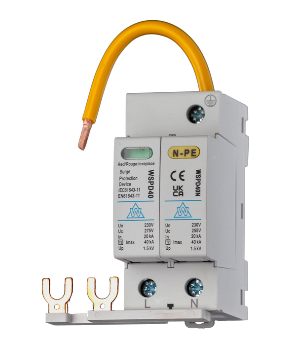 Surge Protection Device with Forked Busbars WSPD240Kit2 Surge Protection Device with Forked Busbars WSPD240Kit2