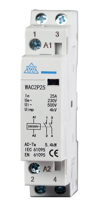 2 Pole Modular Contactors No. 100A WAC2P125