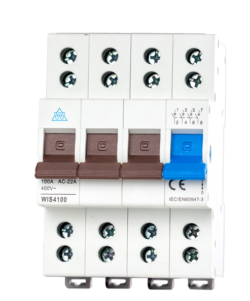 Twin Screw 100A Main Switch 4 Pole WIS4100