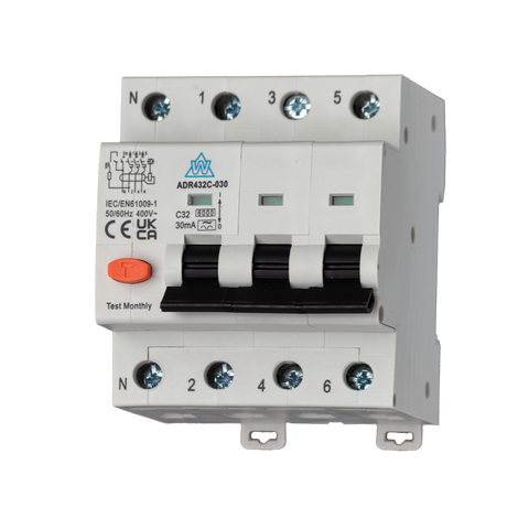 High Immunity Type A 4 Pole RCBO – 32A C Curve (ADR432C-30)