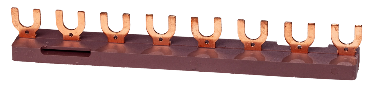 8 pin Forked Busbar for MCB/WKB TO SPD (OFFSET PINS) - (WERBB8)