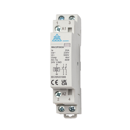 2 Pole Modular Contactors No. 20A to 125A