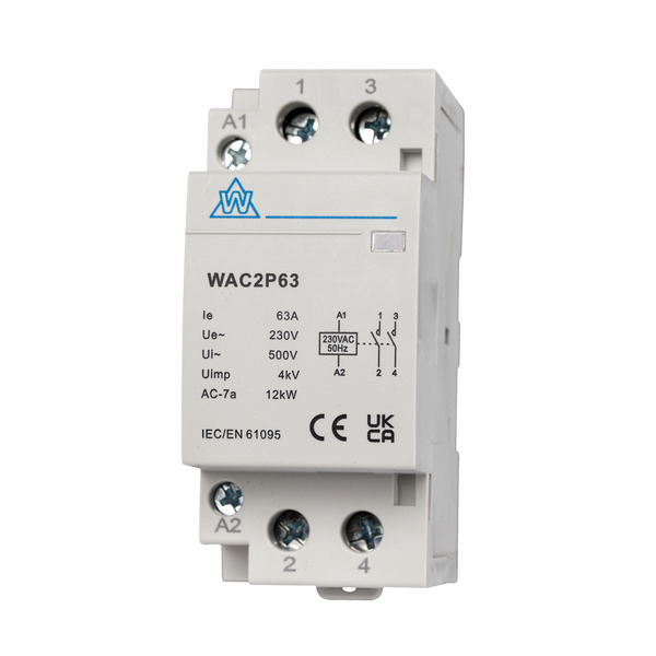 2 Pole Modular Contactors No. 20A to 125A