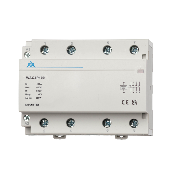 4 Pole Modular Contactors No. 25A to 125A