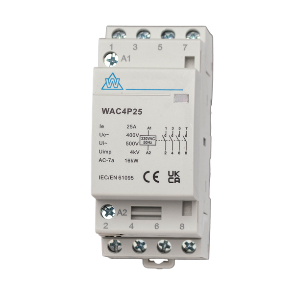 4 Pole Modular Contactors No. 25A to 125A