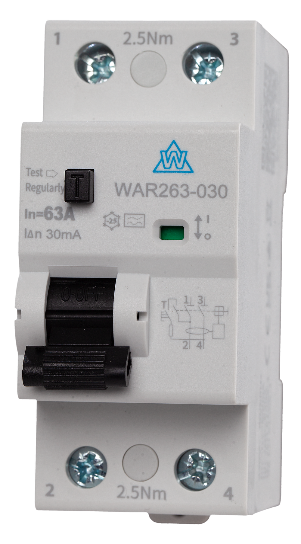 2 Pole Type A RCD – 80A High Immunity (WAR280-030)
