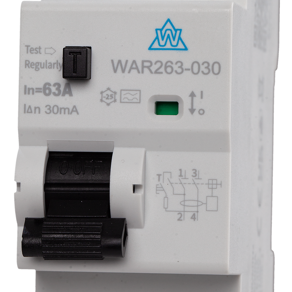 2 Pole Type A High Immunity RCD 40A 30mA (WAR240-030)