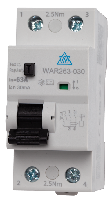 2 Pole RCD Type A High Immunity