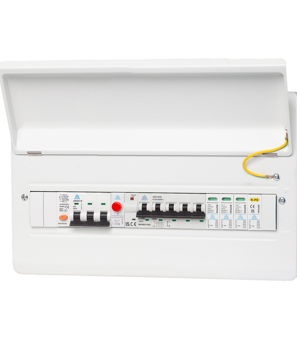 Three Phase PME-Loss Fault Detection Consumer Unit