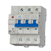 3 Pole 100A Auto Resetting MCBs WARB3100C