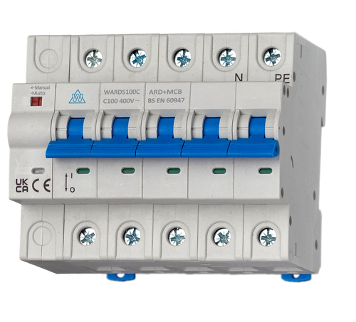 3 Pole 100A Auto Resetting MCBs WARD3100C