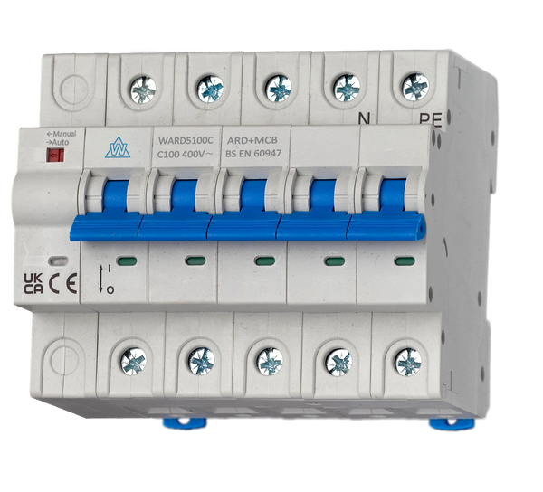 3 Pole 100A Auto Resetting MCBs WARD3100C
