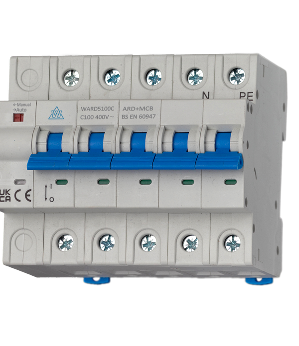 5 Pole 100A Auto Resetting MCBs WARD5100C