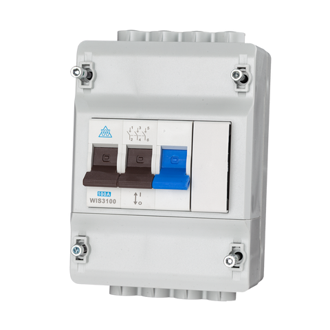 100A Plastic Meter Isolator 3 Module 2P&N (WEC3100)