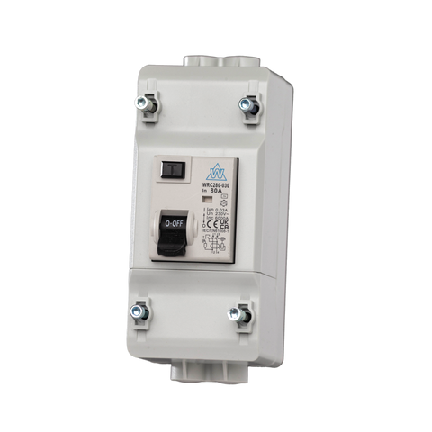 RCD Upgrade Unit – 40A 2 Module with Seal Screws (WECRC40)