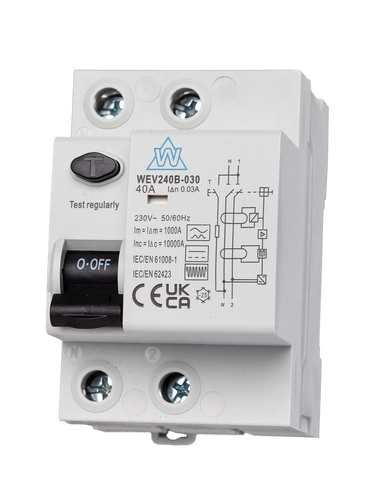 40A 30mA Type B RCD (WEV240B-030)