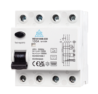 100A 30mA 4 Pole Type B RCD (WEV4100B-030)