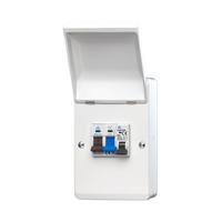 EV Connection Unit – 3 Way Metal Enclosure + 100A Main Switch + 32A Type C MCB (WEVCU32C)
