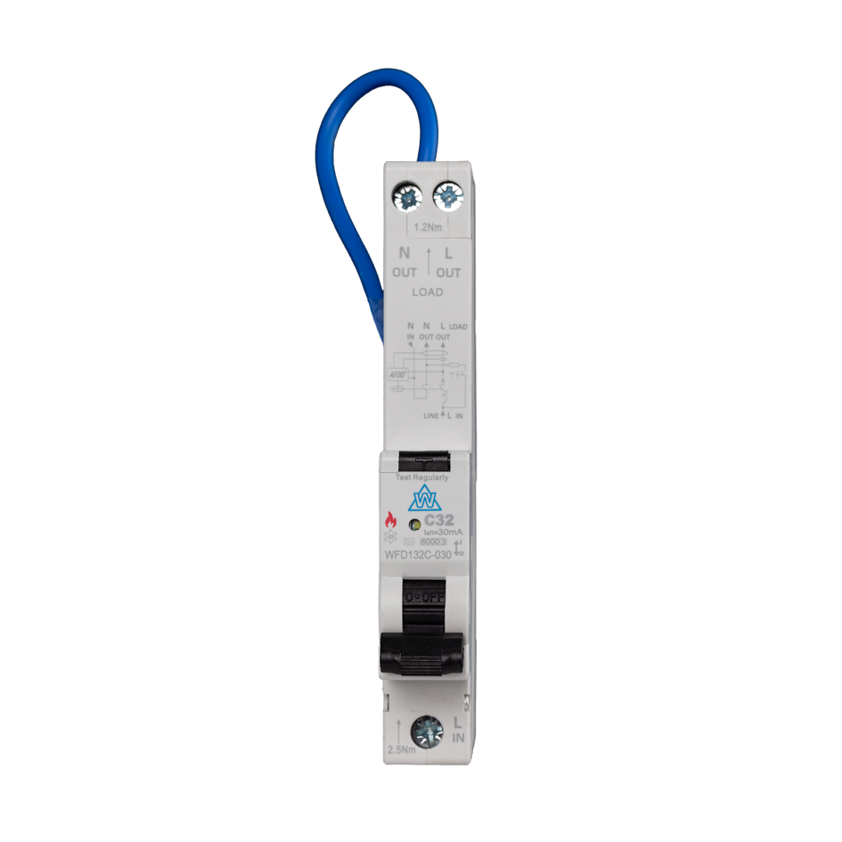 Arc Fault Detection A-Type RCBO – WFD140B-030 (40A, B Curve, 30mA)