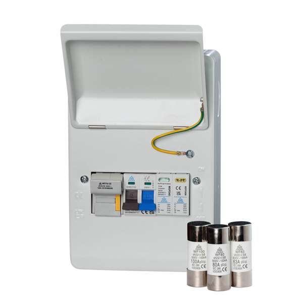 Metal Fuse Switch with 100A MS 3 x Fuses & SPD - WFMS100/3FSP