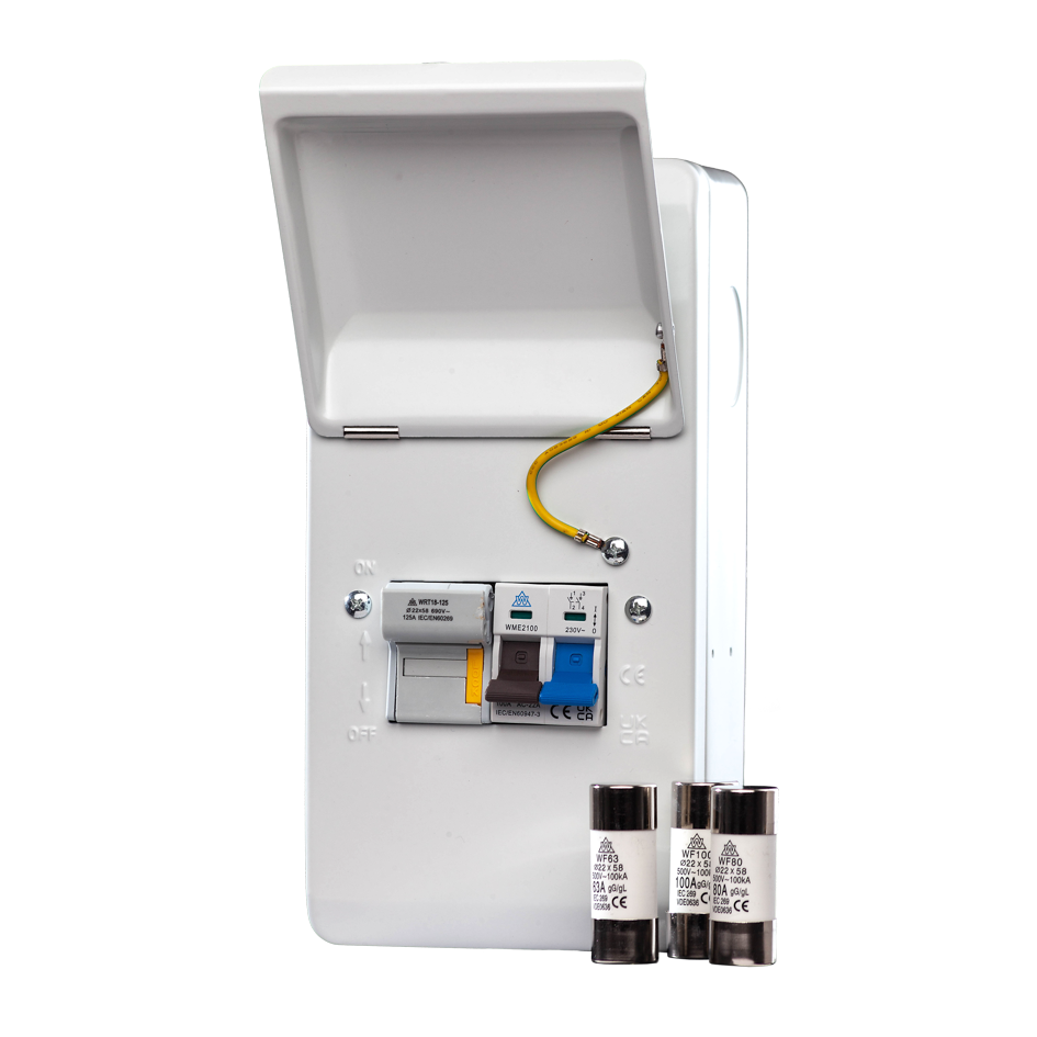 Metal Fuse Switch 100A with 3 × Fuses (WFMS100/3F)