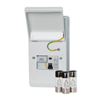 Time-Delayed RCD Metal Fuse Unit with 3 Fuses (WFMSRT00-3F)