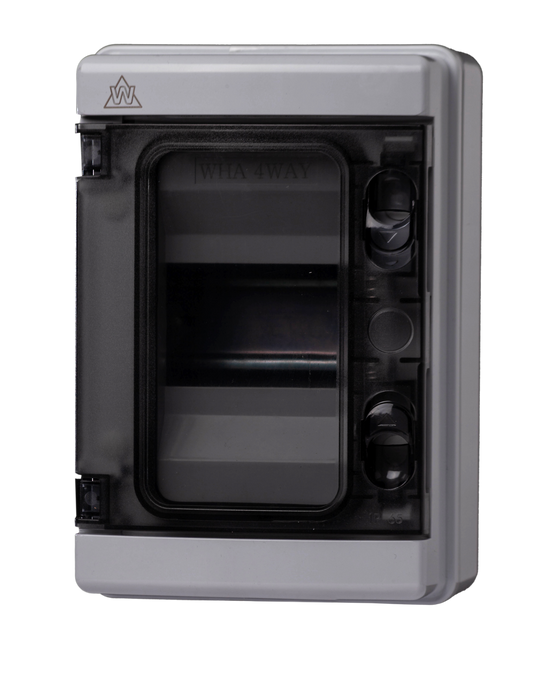 IP65 4 Mod Plastic Enclosure for EV installation WHA4/EV