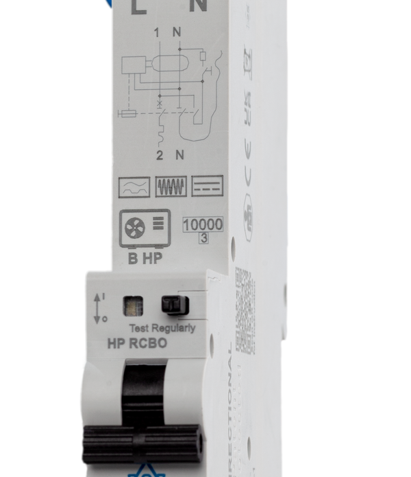 Heat Pump RCBO – Type B HP Single Module 16A C Curve RCBO (WHR116C-030)