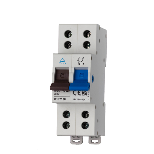 Twin Screw 100A Main Switch 2 Pole WIS2100