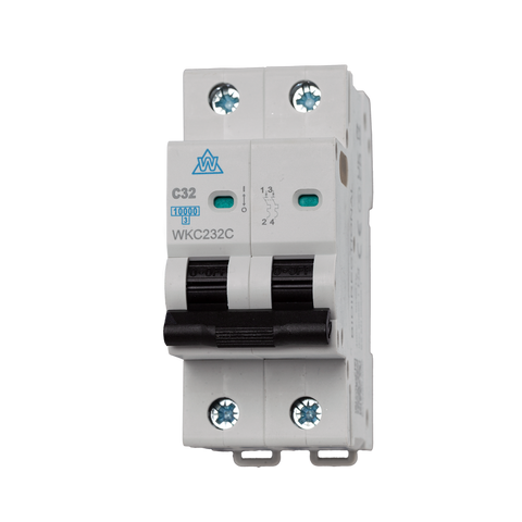16A 2 Pole 10kA MCB – B Curve (WKC216B)
