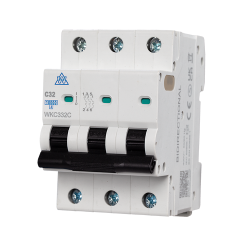 WKC 3 Pole 10kA MCB – 20A C Curve (WKC320C)