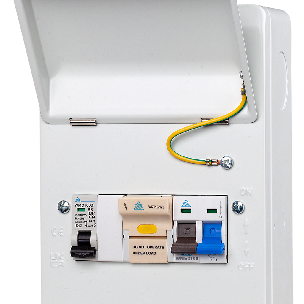 Solar Consumer Unit – 100A Main Switch + MCB + Fuse Holder (WME06-SOL)