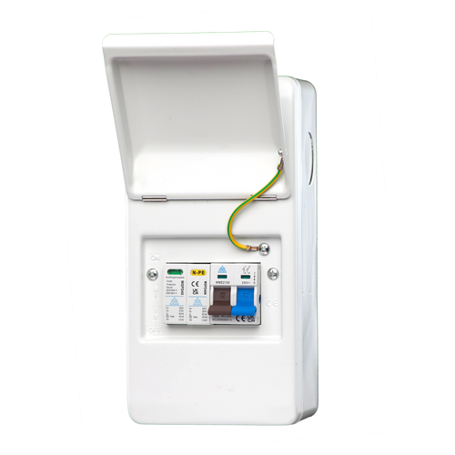 4 Way Metal Enclosure with 100A Main Switch & 40kA Type 2 Surge Protection