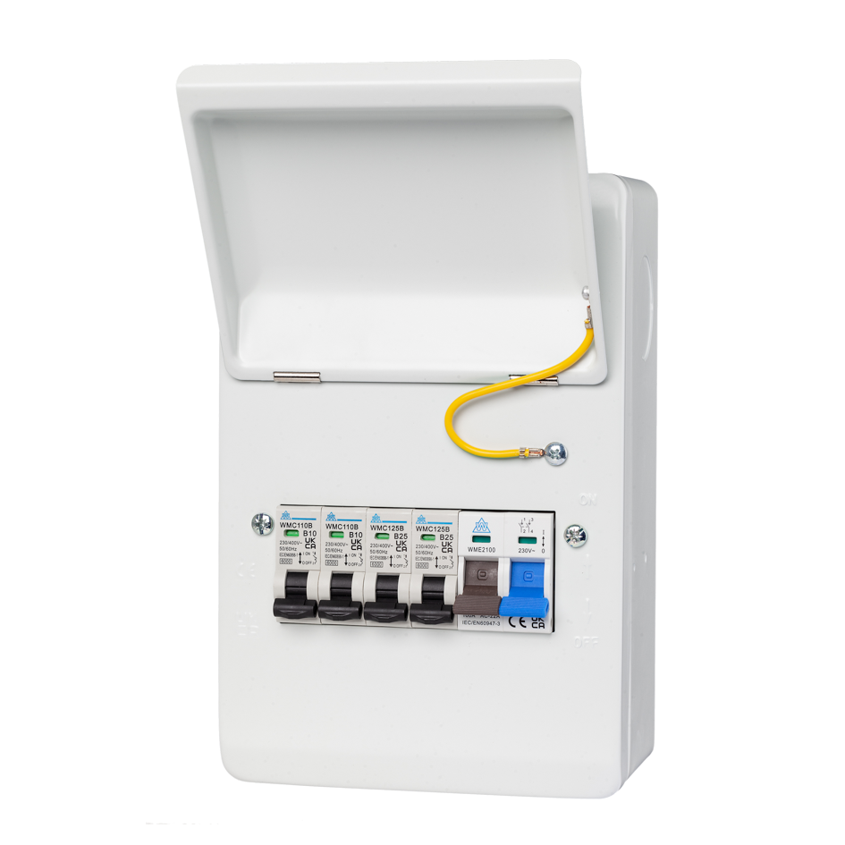 4 Usable Way Consumer Unit