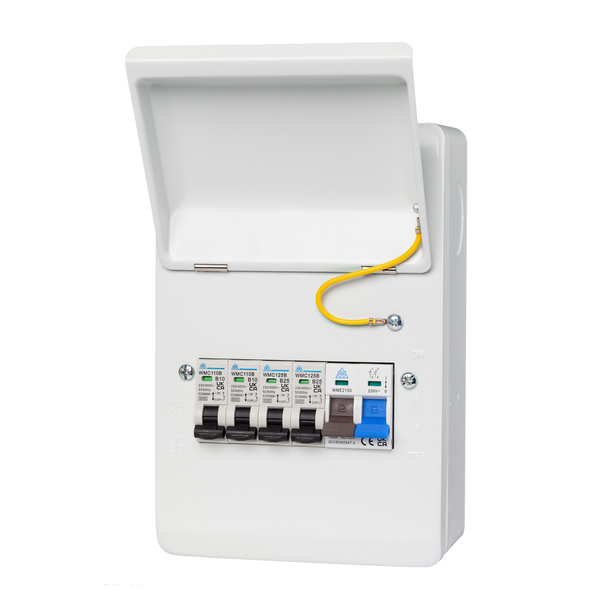 4 Usable Way Consumer Unit