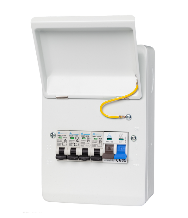 4 Usable Way Consumer Unit