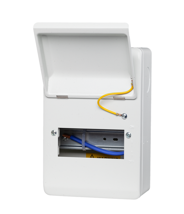 6 Way IP40 Metal Enclosure – For MCBs & RCBOs (WME06)