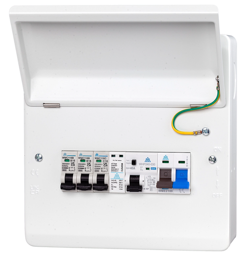 8 Way Heat Pump Consumer Unit with Type B HP RCD (WME08/HP40C)