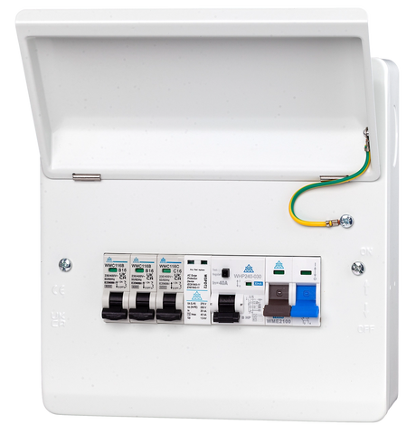 8 Way Heat Pump Consumer Unit with Type B HP RCD (WME08/HP40C)