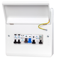 8 Module Heat Pump Consumer Unit with Type B HP RCD & RCBOs (WME08/HPR40C)