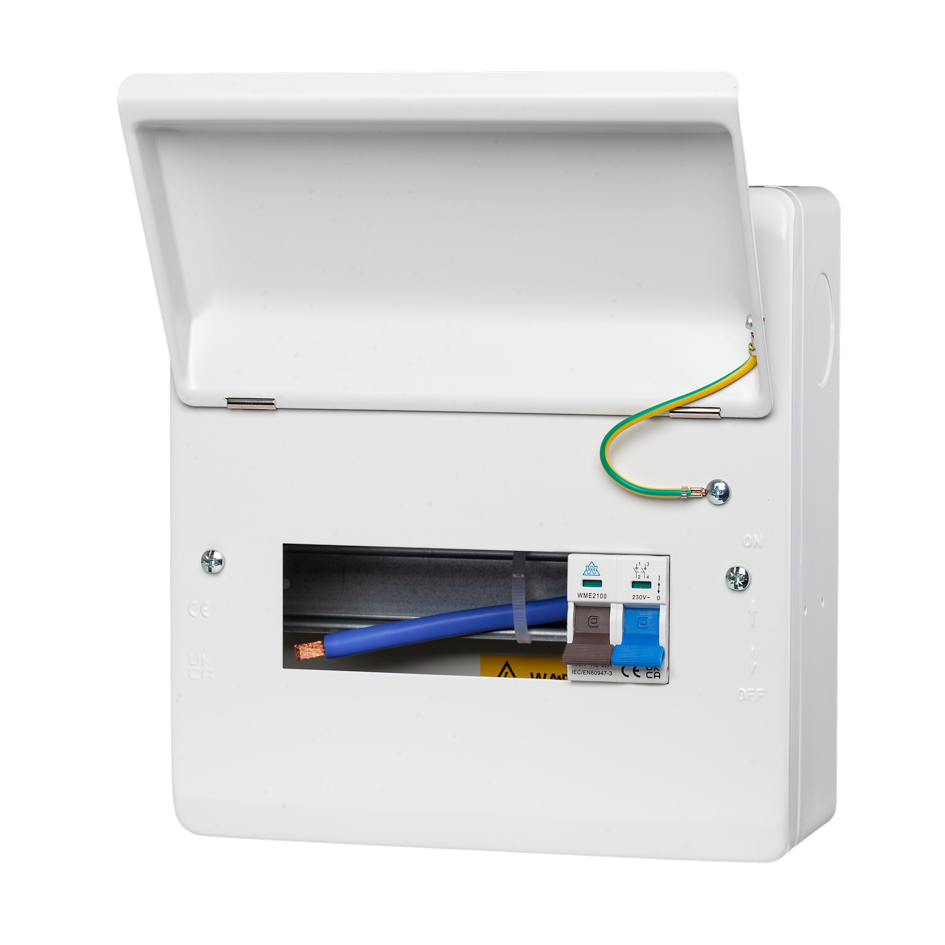 Main Switch Consumer Unit – WME08/MS100 (8 Module, 100A)