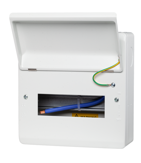8 Way IP40 Metal Enclosure – For MCBs & RCBOs (WME08)