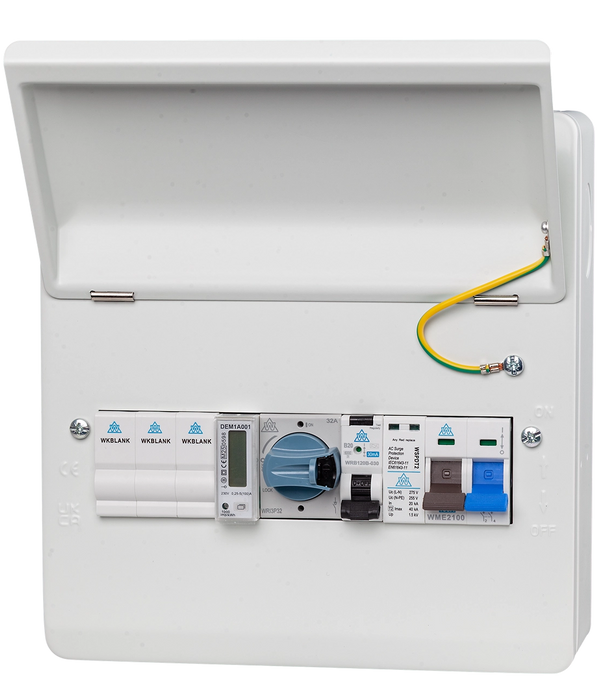 Solar Consumer Unit – 20A RCBO + 32A Rotary Isolator + kWh Meter (WME10-SOL1)