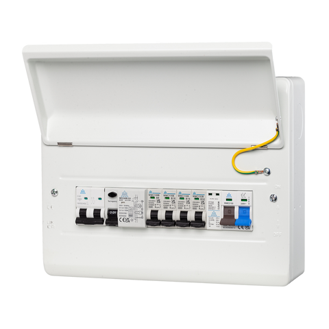 10 Way Heat Pump Consumer Unit with Type B HP RCD + RCBOs (WME10/HP40R25)