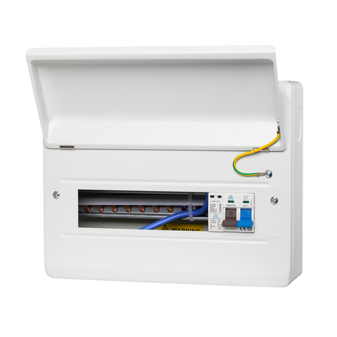 WME 12 Module Surge Protected Metal Enclosure – 100A Main Switch + SPD (WME12/SP)